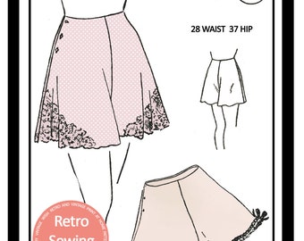 1940s French Knickers Sewing Pattern - Paper Lingerie Pattern