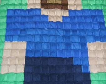 Minecraft quilt  Etsy