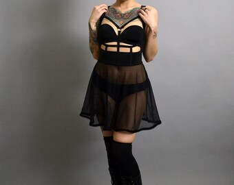 Mesh Harness Babydoll