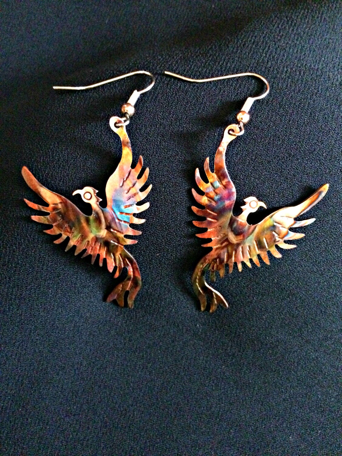 phoenix earrings phoenix rising phoenix bird phoenix