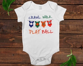 Baby Boy Shirt - Football Soccer Basketball Baseball - Baby Boy Gift -