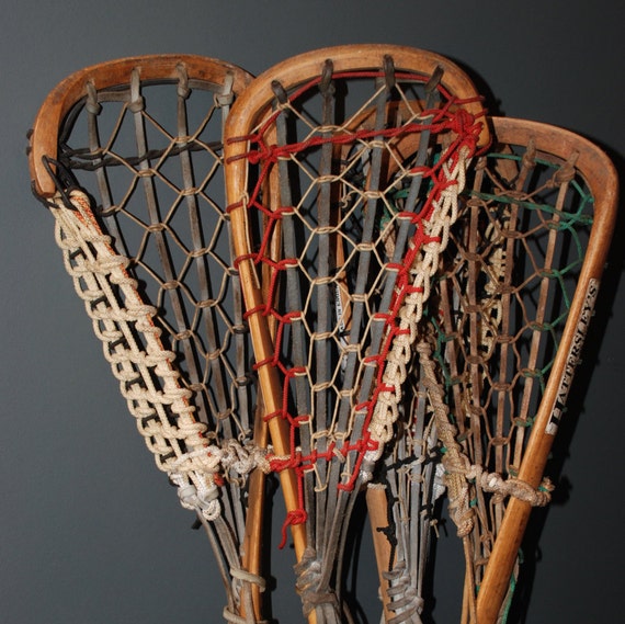 Items similar to Vintage Lacrosse sticks on Etsy