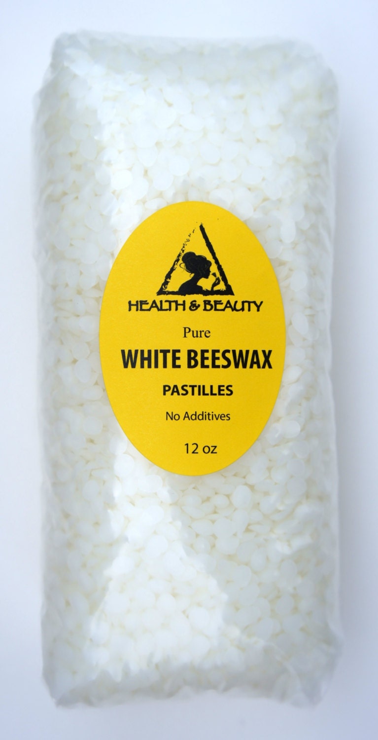 12 oz WHITE BEESWAX Bees WAX Organic Pastilles Beards Premium