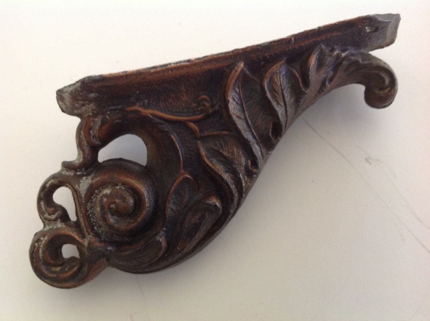 1800s metal decorative furniture door handle pull victorian ornate