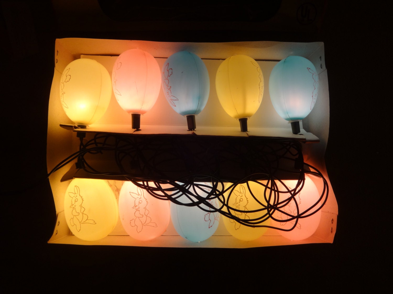 Easter SALE Vintage Easter Egg String Lights