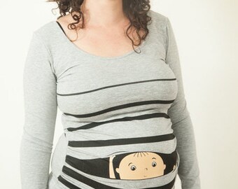 baby loading maternity shirt