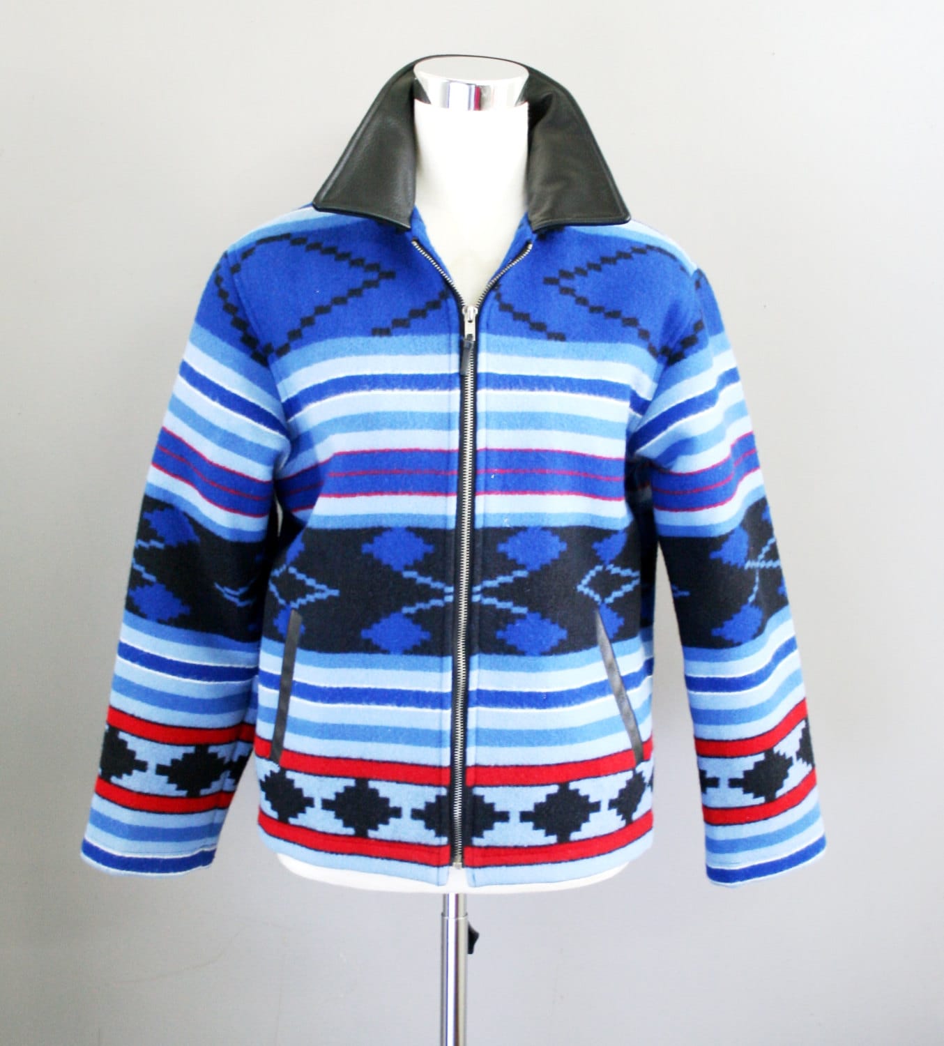 Pendleton Originals Blue Wool Navajo Blanket Tribal