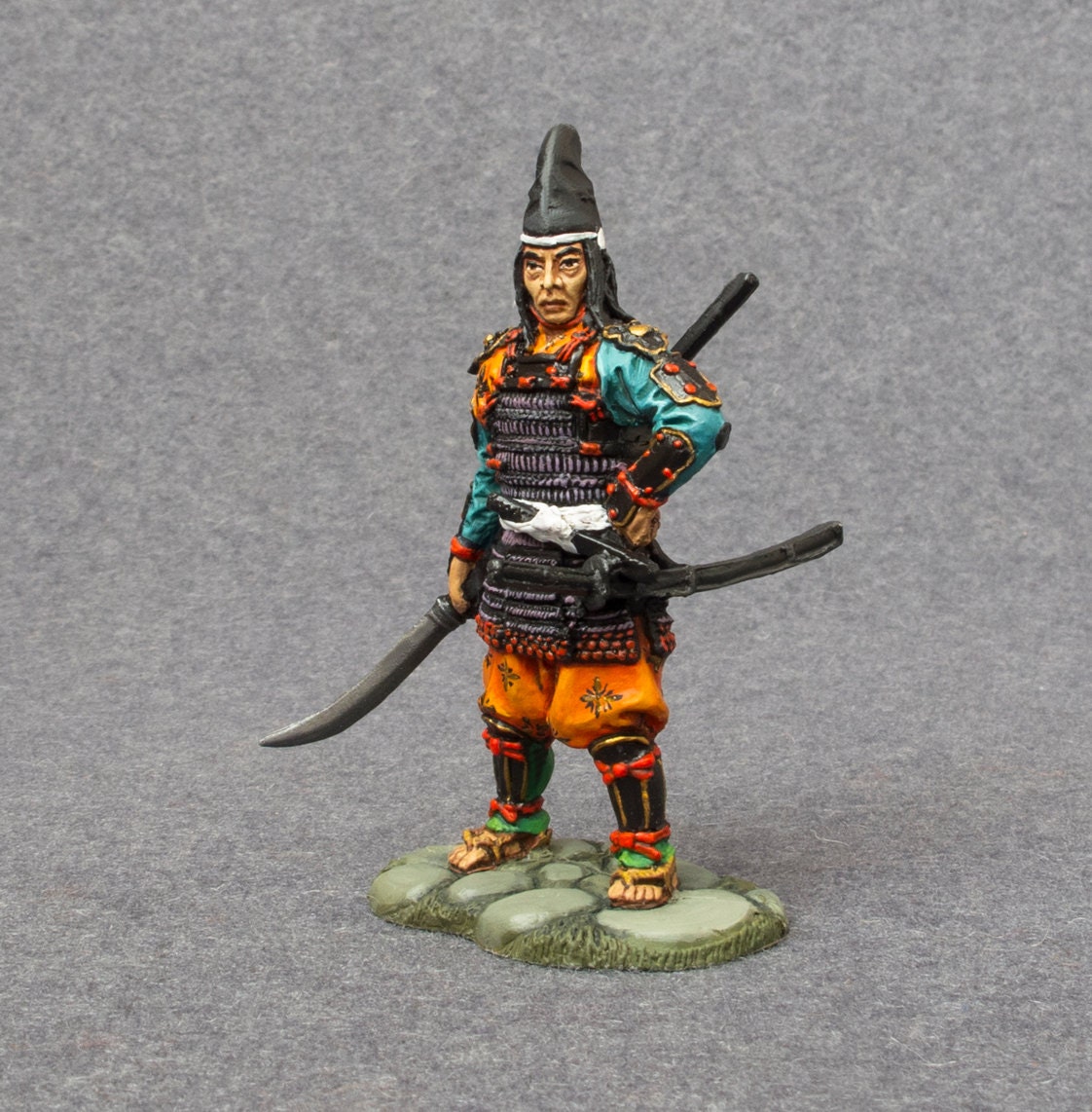 Miniature Action Figure Japanese Samurai with Naginata 13th
