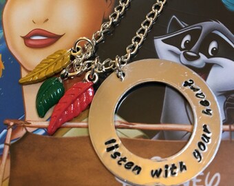 Listen With Your Heart Pocahontas Necklace