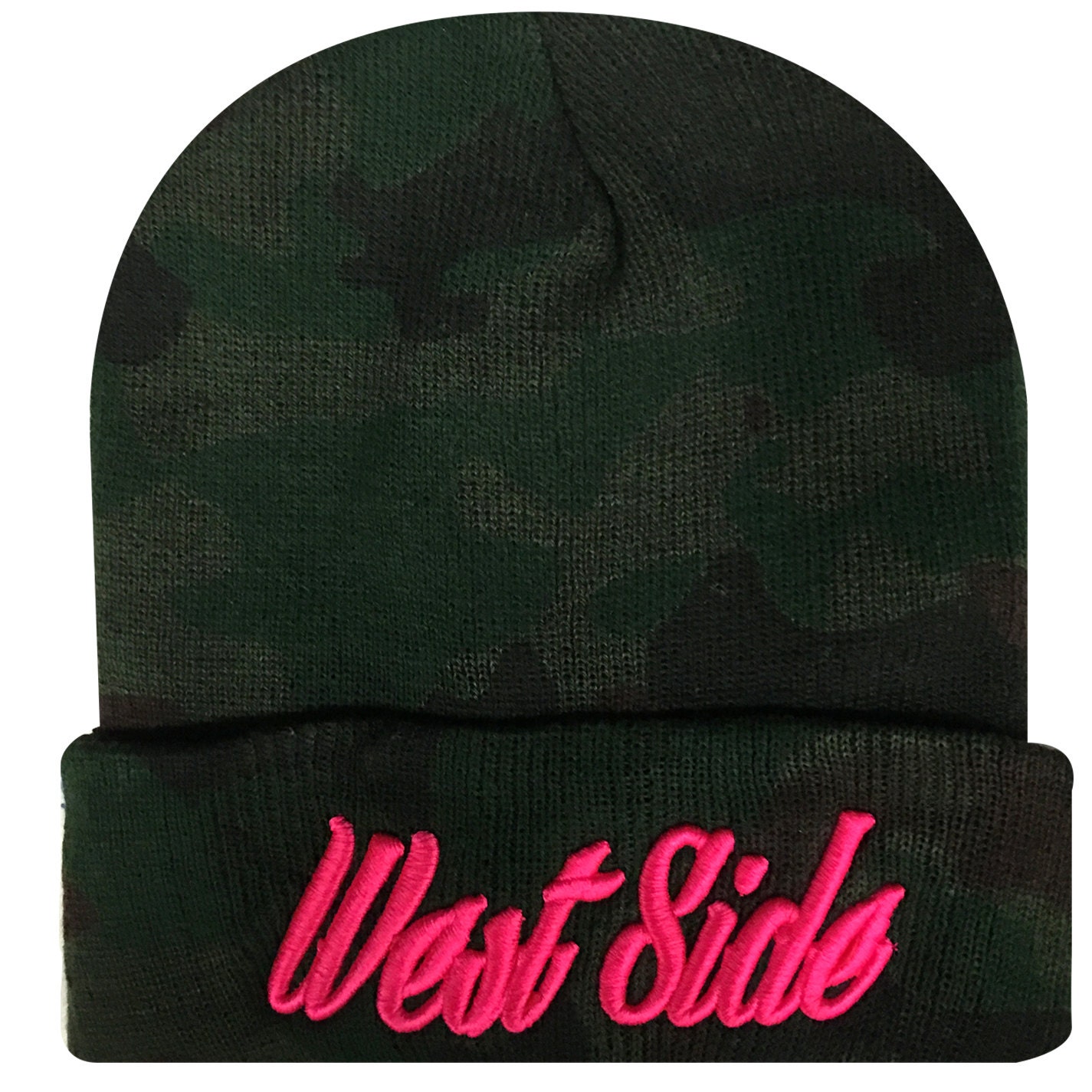 New West Side Embroidered Cuffed Beanie Skull Cap Hip Hop Hat