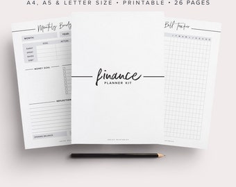 Ultimate Budget Planner, Finance Planner, Money Planner, Budget Planner Template, Bill Tracker, Expense Track, Savings Chart, Finance Binder