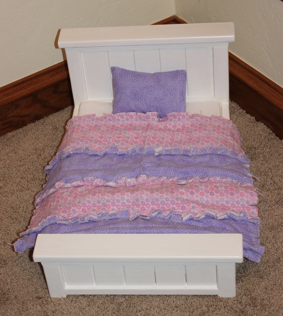 Custom Made Wood Doll Bed for 18 Inch doll by ...