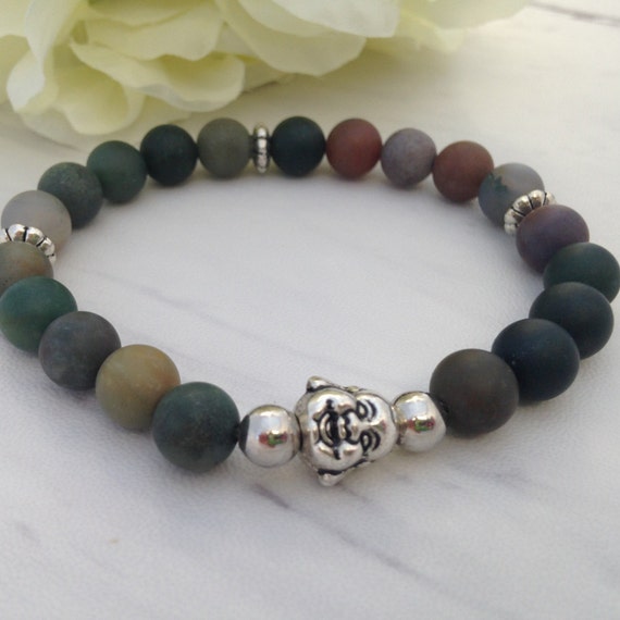 Gemstone Bracelet Healing Stone Bracelet by happybuddhajewelry