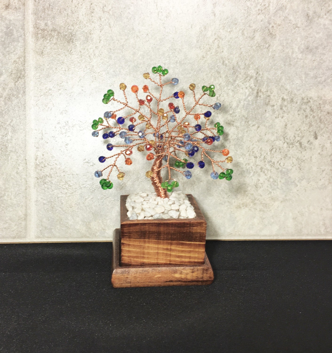 Crystal Tree Of Life Chakra Wire Bonsai Tree Fung Shui