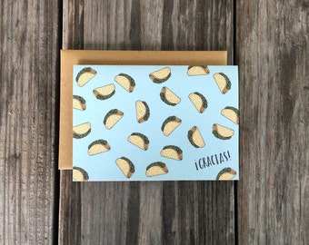 Hipster Thank You Cards, Gracias Thank You Cards, Taco Cards, Taco Thank You Cards, Spanish Thank You Cards