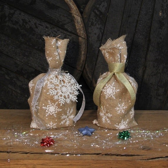 Burlap Gift Wrap Add On For Candles Gift Wrapping Gift