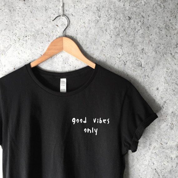 Good Vibes Only T-Shirt in Black for Women Good Vibes Only
