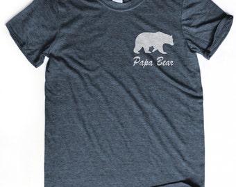 DAD GIFT papa bear t-shirt Papa bear shirt Pocket design Fathers day gift for father Pocket print Father's day gift Dad birthday gift