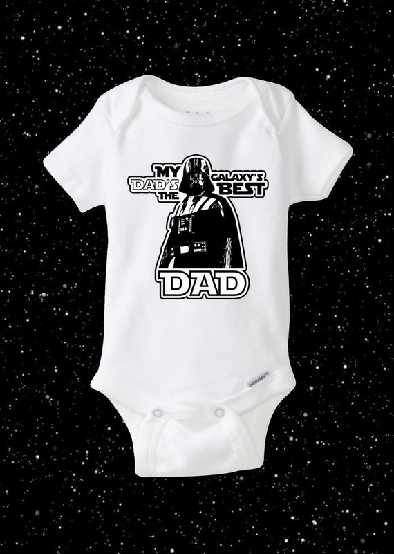 Galaxy's Best Dad Darth Vader Star Wars Onesie Disney by YikzKidz