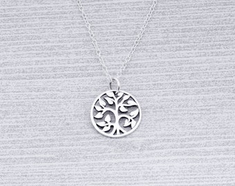Tree-Of-Life Necklace, Family Tree Necklace, Tree Of Life Jewelry, Tree Of Life Charm, 14mm Tree Of Life Jewelry
