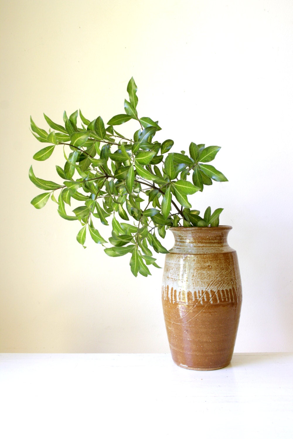 Large vintage pottery vase/ Austware handmade Australian