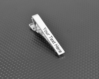 Tie Bar, Groomsmen Gift, Custom Tie Bar, Personalized Tie Bar, Tie Bar Clip, Custom Men's Gift, Personalized for Him, Custom Tie Clip, Tie