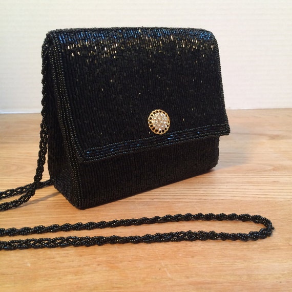 formal black purse