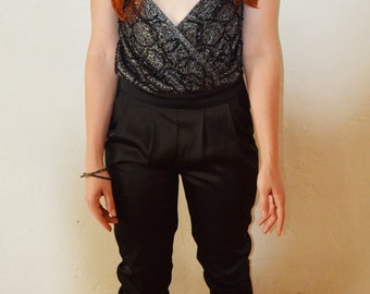 Vintage Disco Glam Jumpsuit - Small