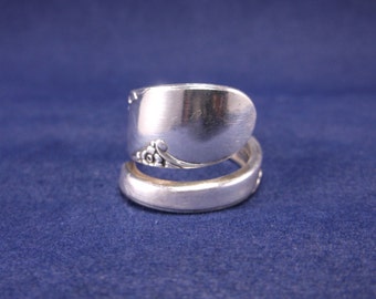 Silver Spoon Ring-1950 Bridal Wreath-Spoon Jewelry