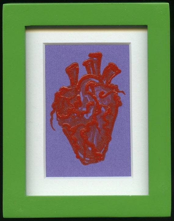 Anatomical Heart Painting Realistic Heart Painting by HolaGatio