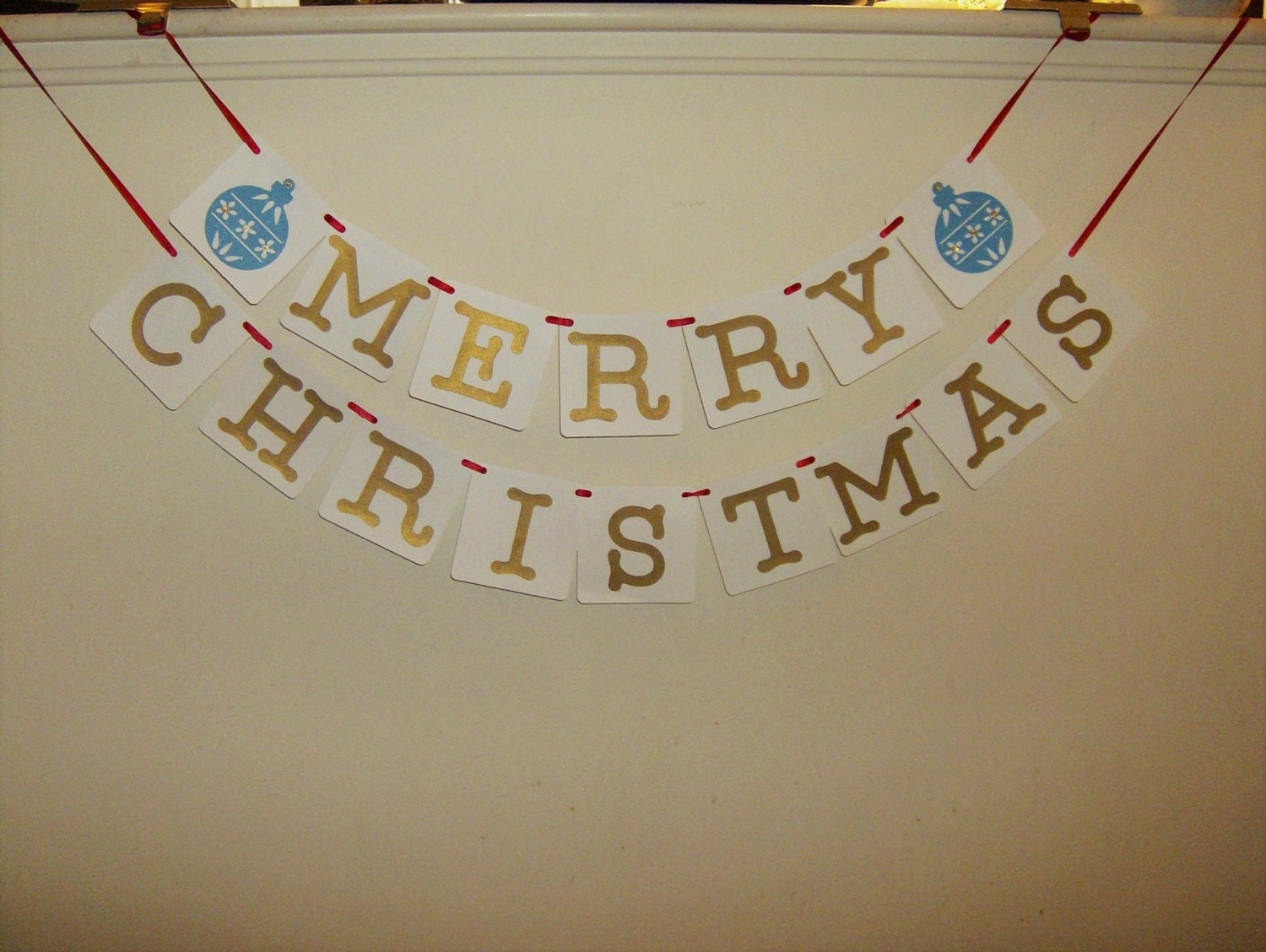 Merry Christmas Banner Christmas Holiday Greetings by TDesigns2