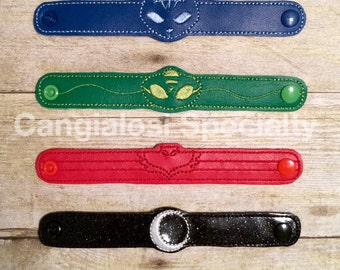 PJ Masks Inspired Bracelets/Child/Adult/Costume/Cosplay/Pretend Play/Halloween/Party Favor/Birthday/Halloween/Gift/Party/Easter/Toy/Ideas