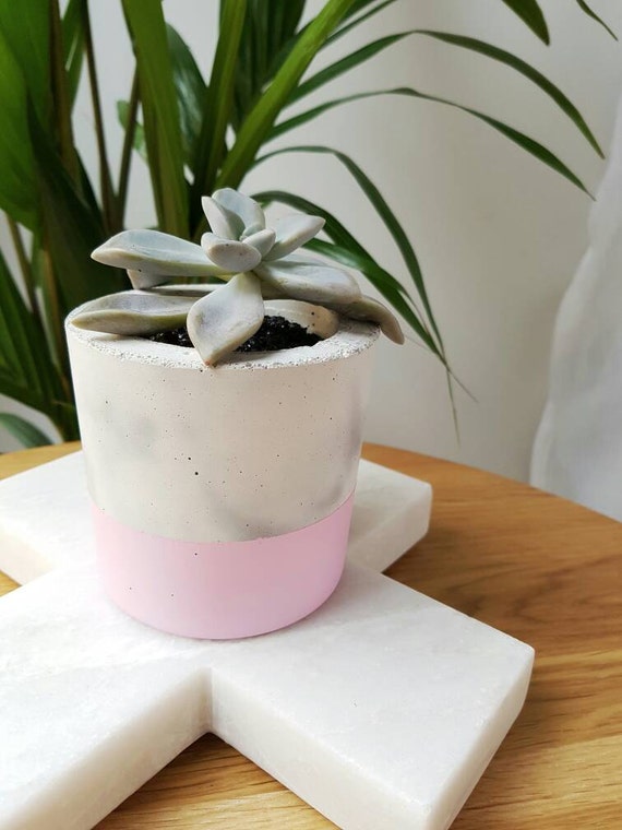 Mini Concrete Marble Indoor Planter/Tealigh Holder Handmade by