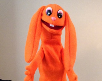 orange bunny stuffed animal