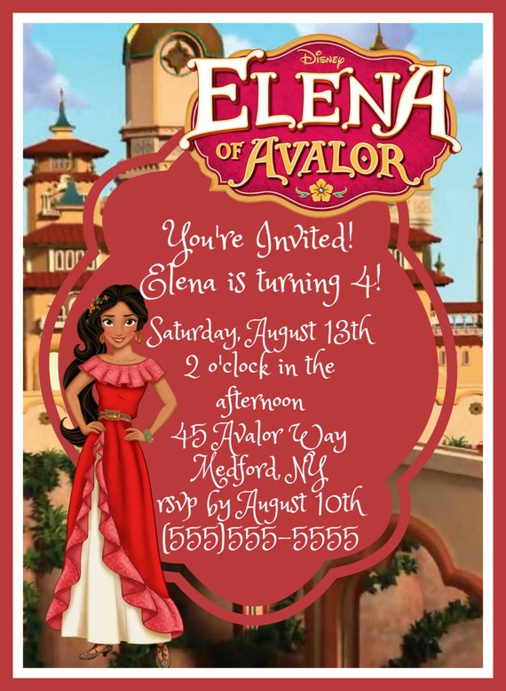 Elena Of Avalor Invitation Template 7