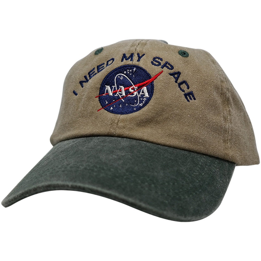 Nasa I NEED MY SPACE Embroidered 2-Tone Washed Cotton Cap