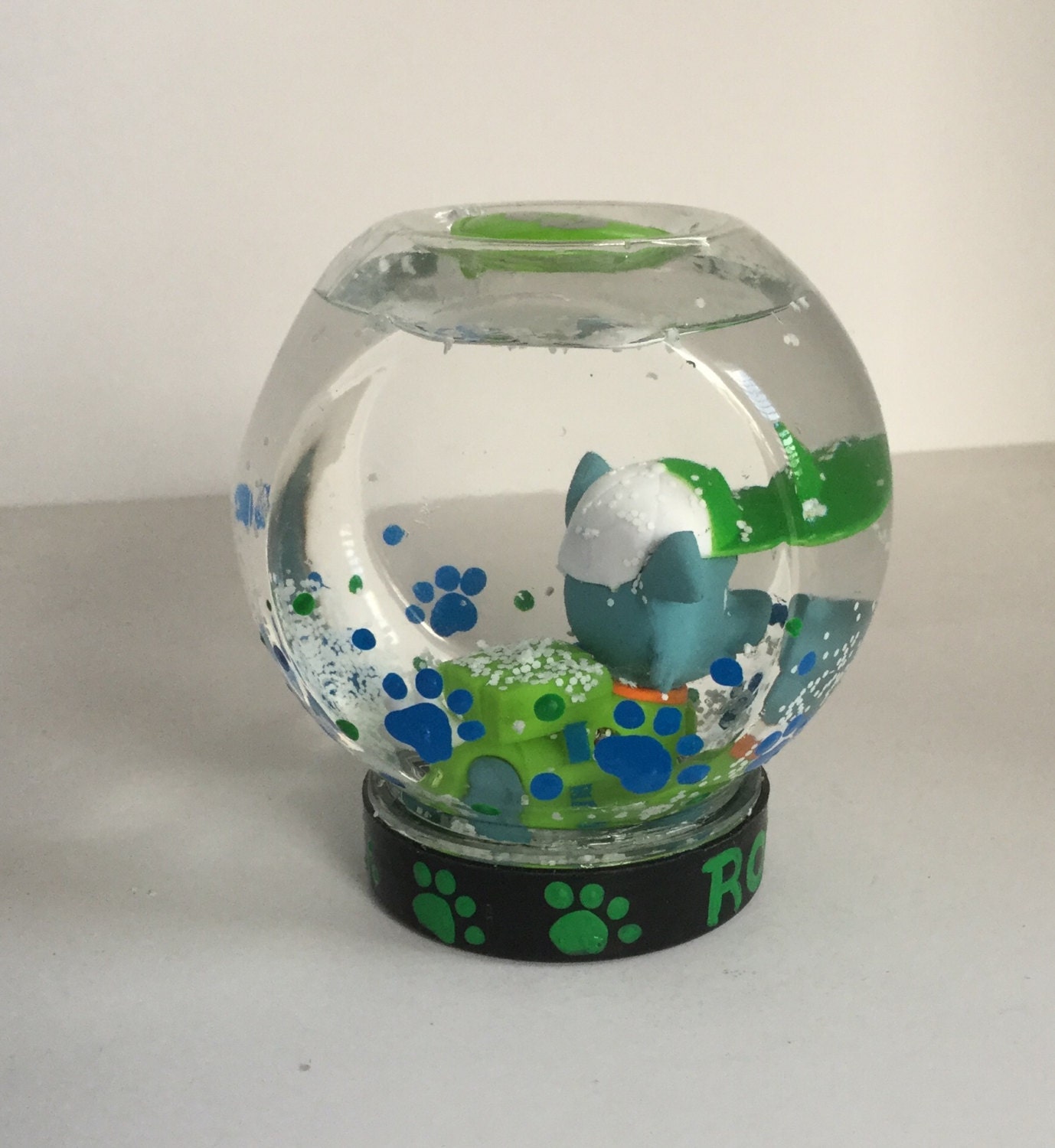 personalized snowglobe paw patrol snow globe rocky personalized snowglobe paw patrol snow globe rocky