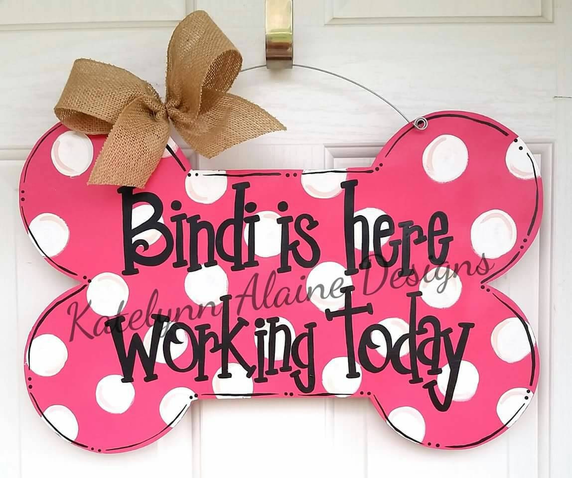 18 Personalized Therapy Dog Sign by KatelynnAlaineDesign on Etsy