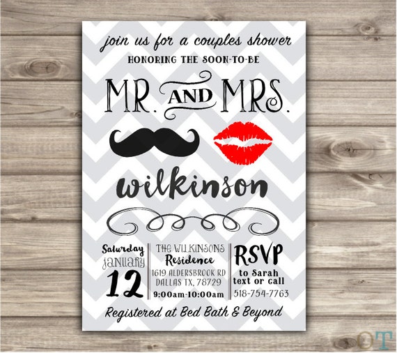 Mr And Mrs Shower Invitations 9