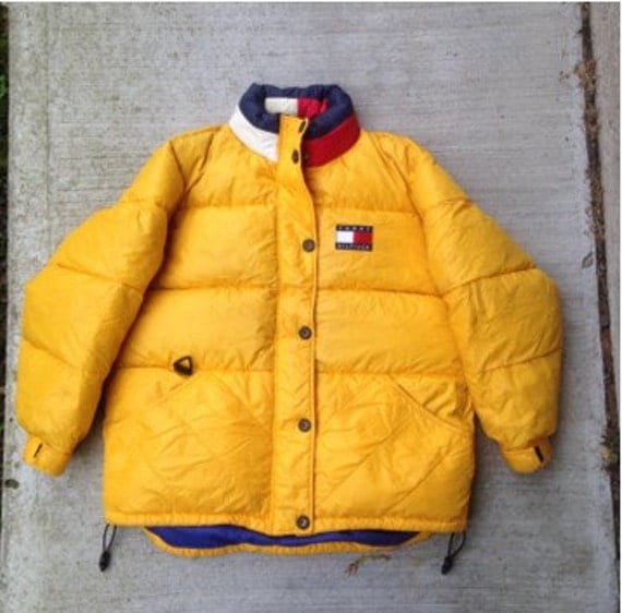 Vintage 90's Tommy Hilfiger Puffer Jacket Coat Goose Down