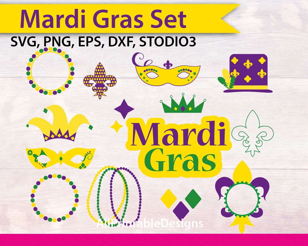Download Mardi Gras Svg Mardi Gras Cutting Files by AllPrintableDesigns