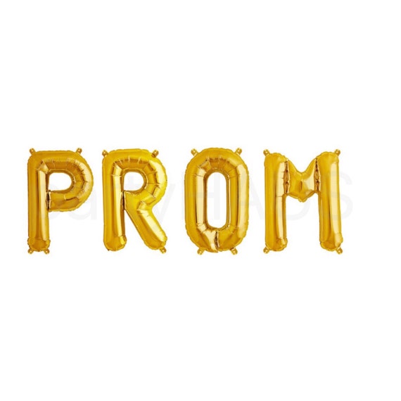 PROM balloons 16 or 34 Prom Letter Balloons