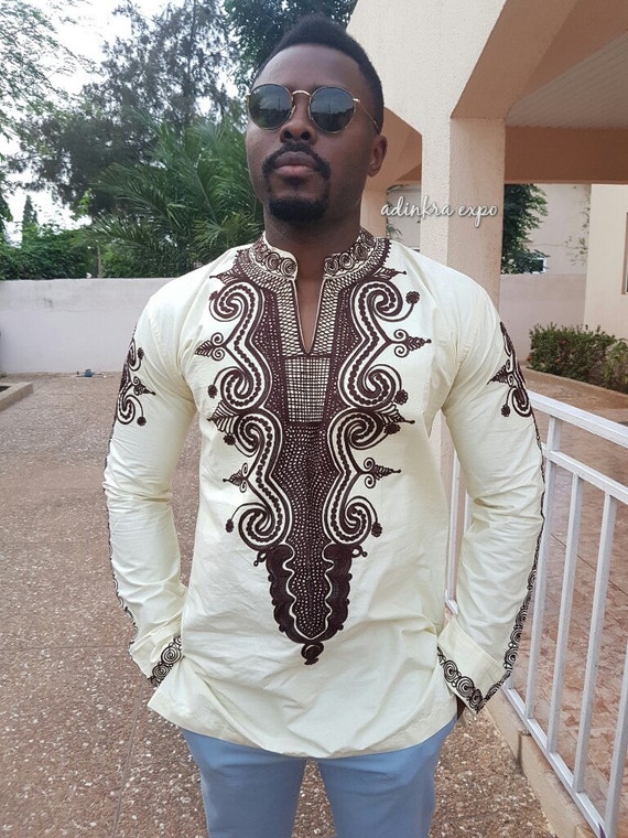 Kadi Men's Special Occasion Embroidery Shirt/ African