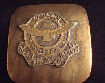 Vintage Royal Canadian Air Force belt buckle