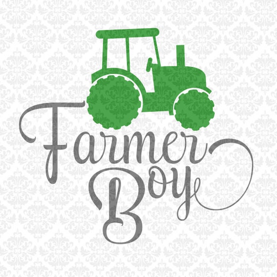 Download Farmer Farm Tractor Girl Boy Driver SVG DXF STUDiO Ai Eps PNG