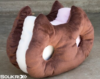 Cookie Cat Plush // Steven Universe Fanart Pillow// Ice cream Sandwich Kitty Plushie // Handmade Stuffed Animal Toy //Made to Order