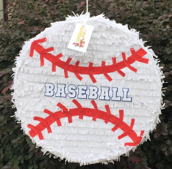 2D Baseball Theme Pinata Available as Pull Strings or Whack