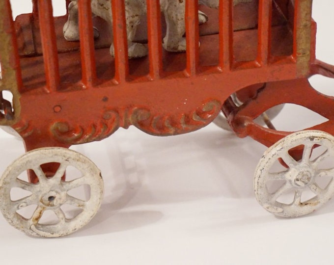 Vintage Cast Iron Circus Cart