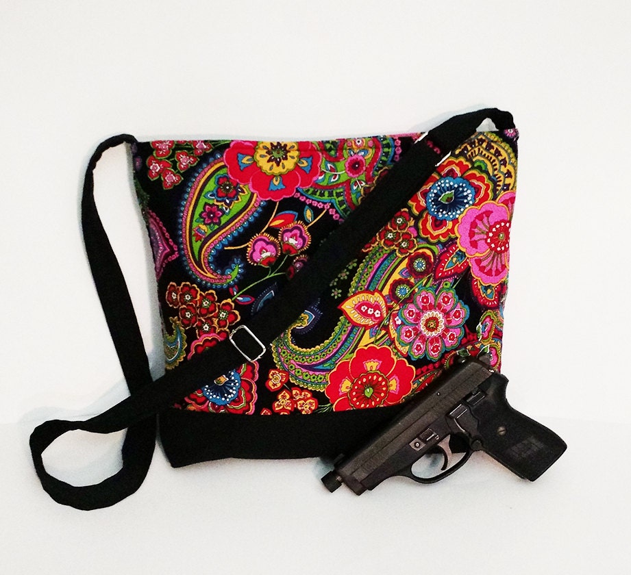 Concealed Carry Purse W/ Vera Bradley Fabric by luluscraftart