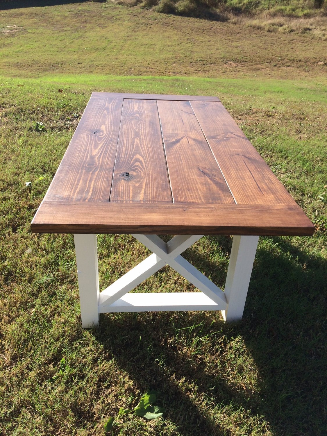 Farmhouse Table Farm table and bench Wood by ...